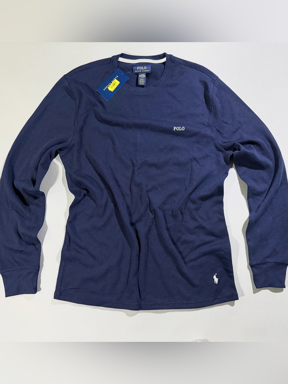 Polo by Ralph Lauren Navy Long-Sleeve Crewneck Thermal Tee